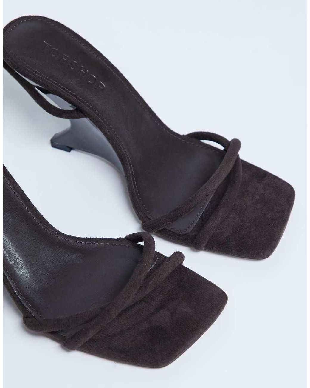 TOPSHOP White Alexa Sculptured Wedge Sandal