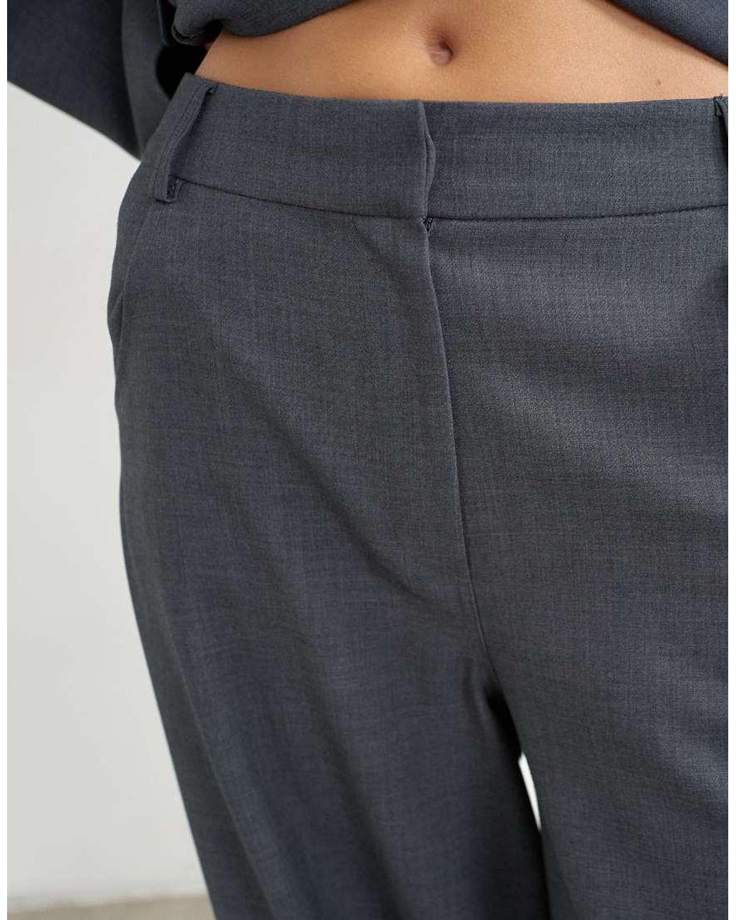 TOPSHOP White Co Ord Ovoid Side Pleat Trouser
