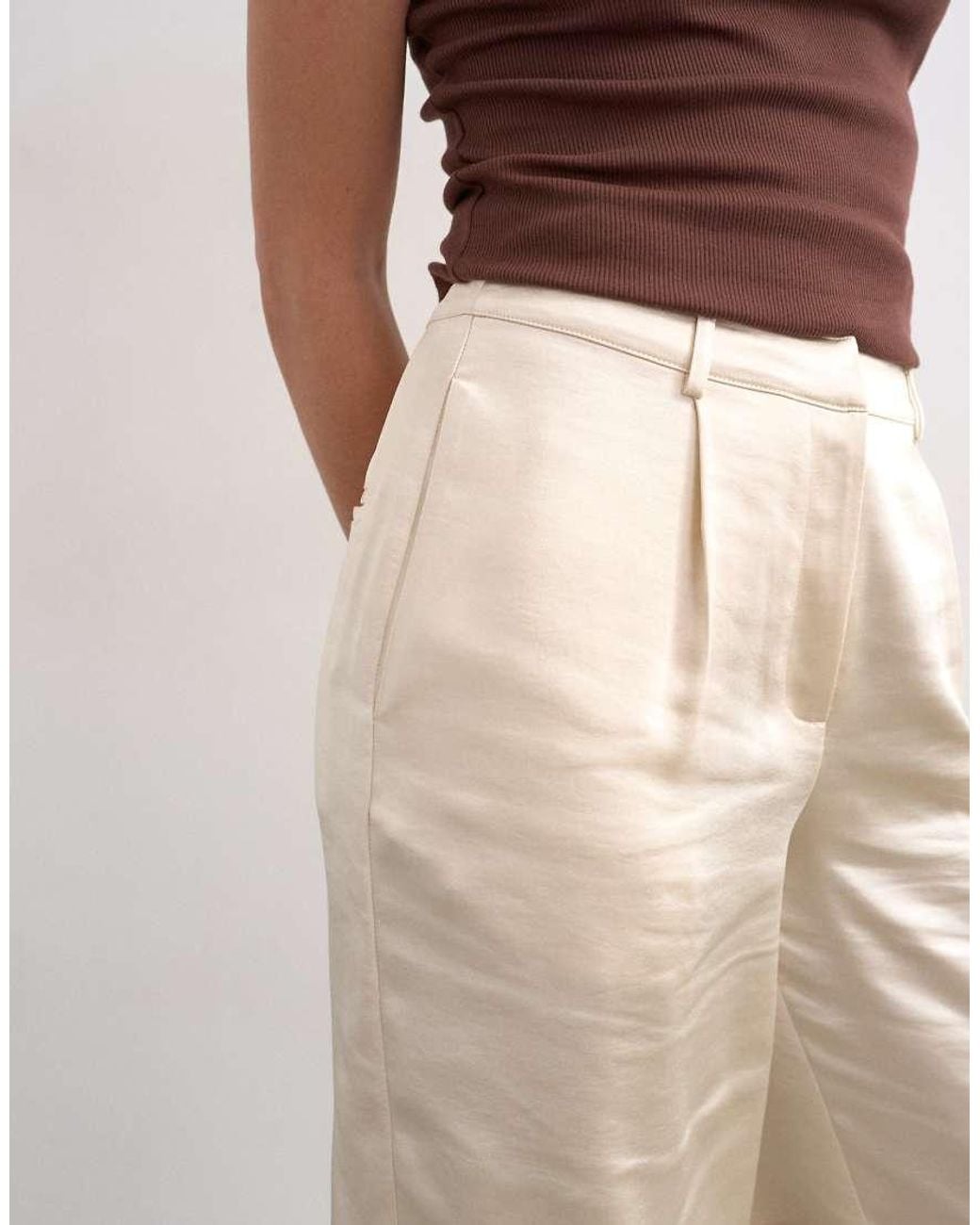 TOPSHOP Multicolor Satin Longline Cargo Shorts