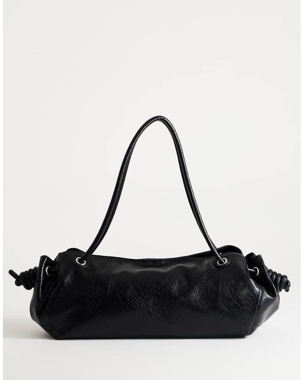 TOPSHOP Black Maddie Large Shoulder Bag