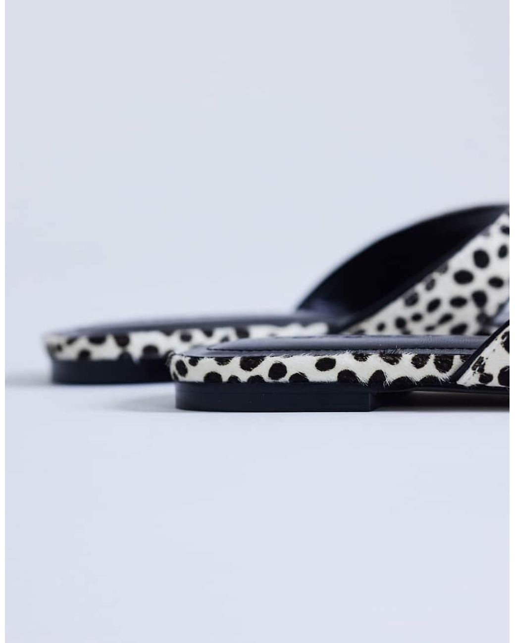 TOPSHOP Blue Sisi Toe Thong Flat Sandal