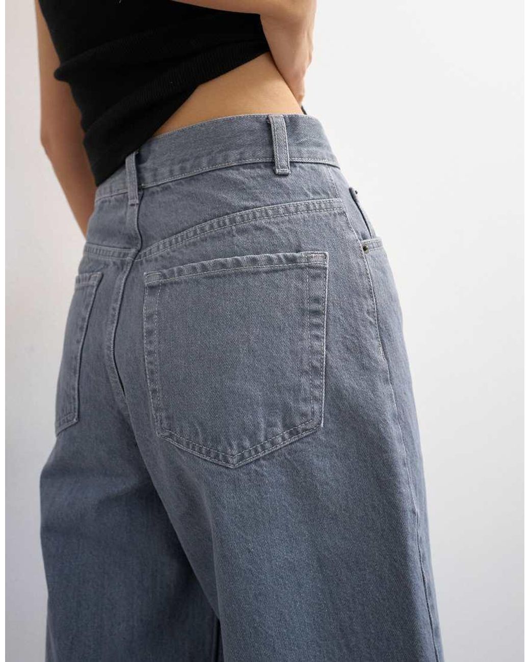 TOPSHOP Blue Denim Bermuda Shorts