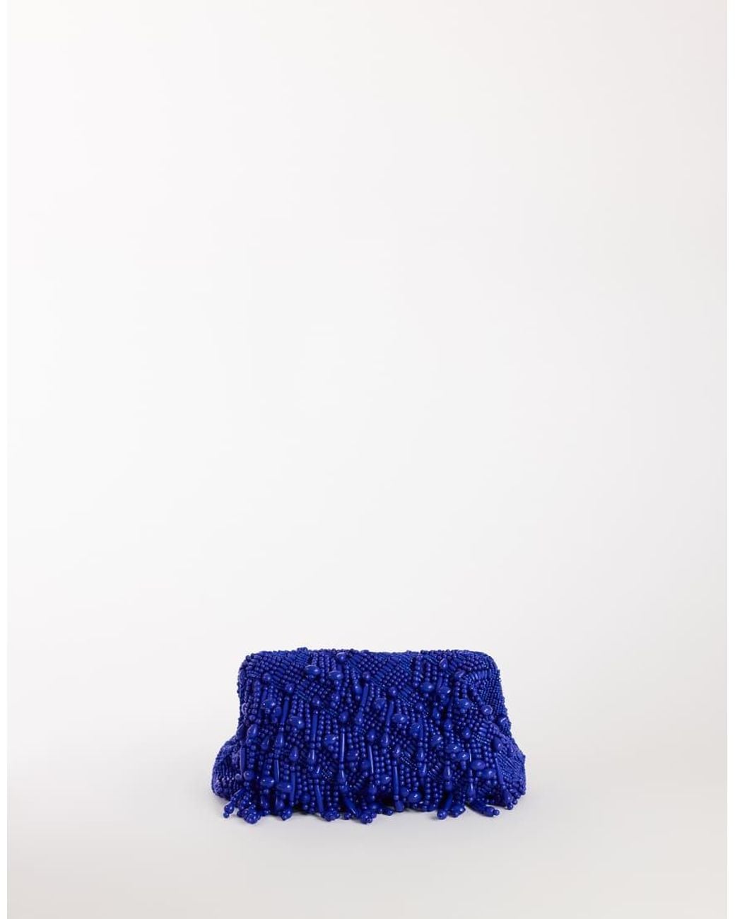 TOPSHOP White Garison Small Bead And Embellished Clutch