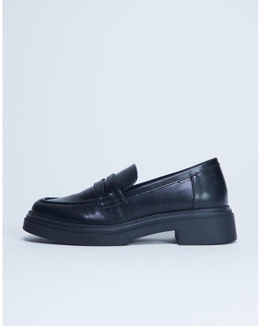 TOPSHOP Blue Cade Chunky Sole Loafer