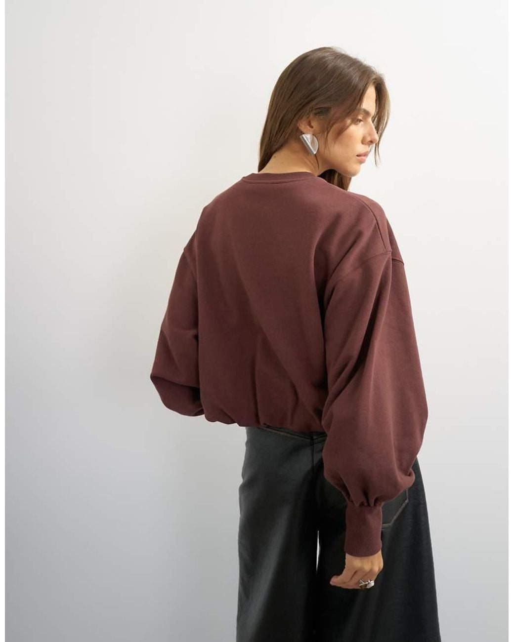 TOPSHOP Multicolor Bubble Hem Sweat