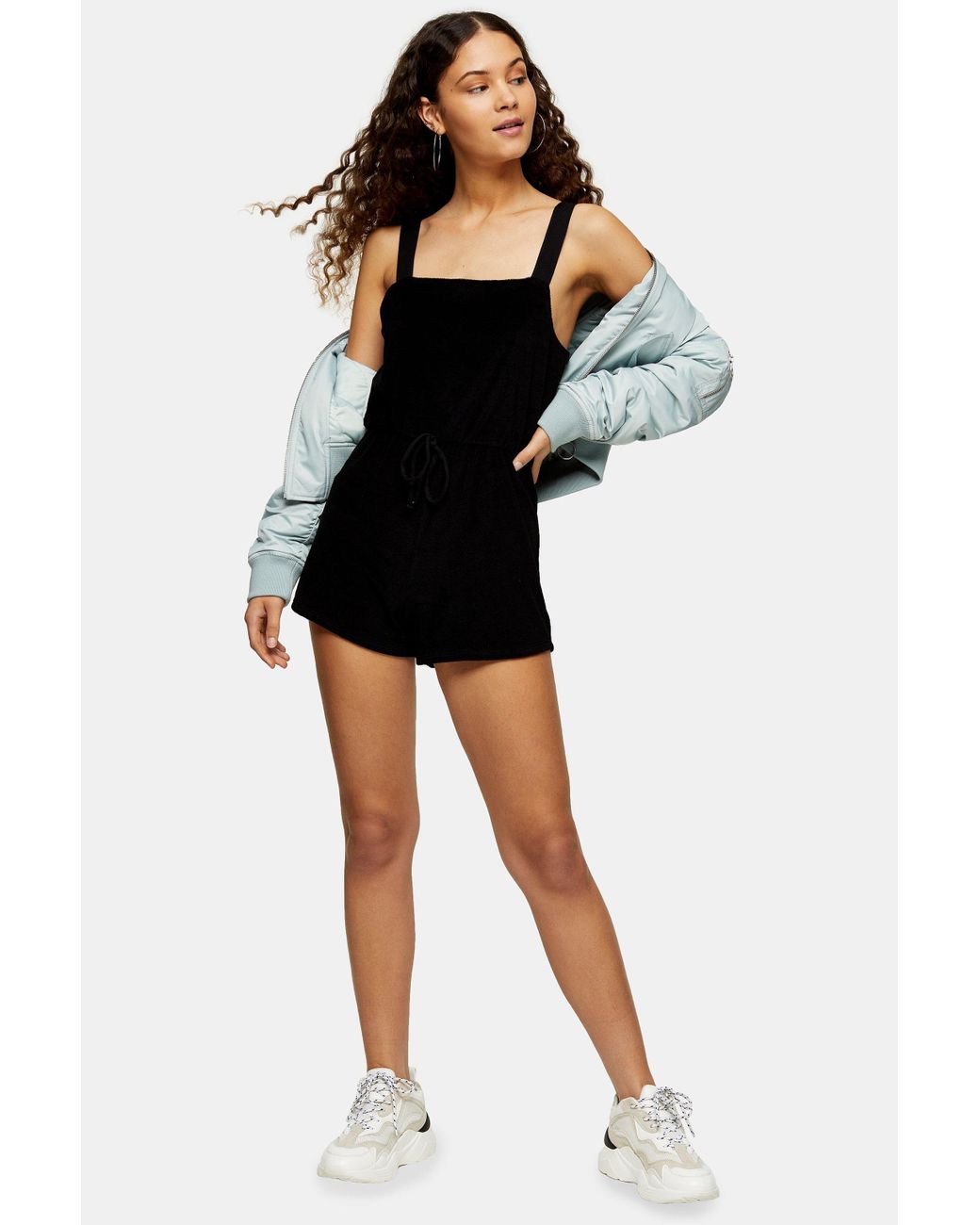 velour playsuit