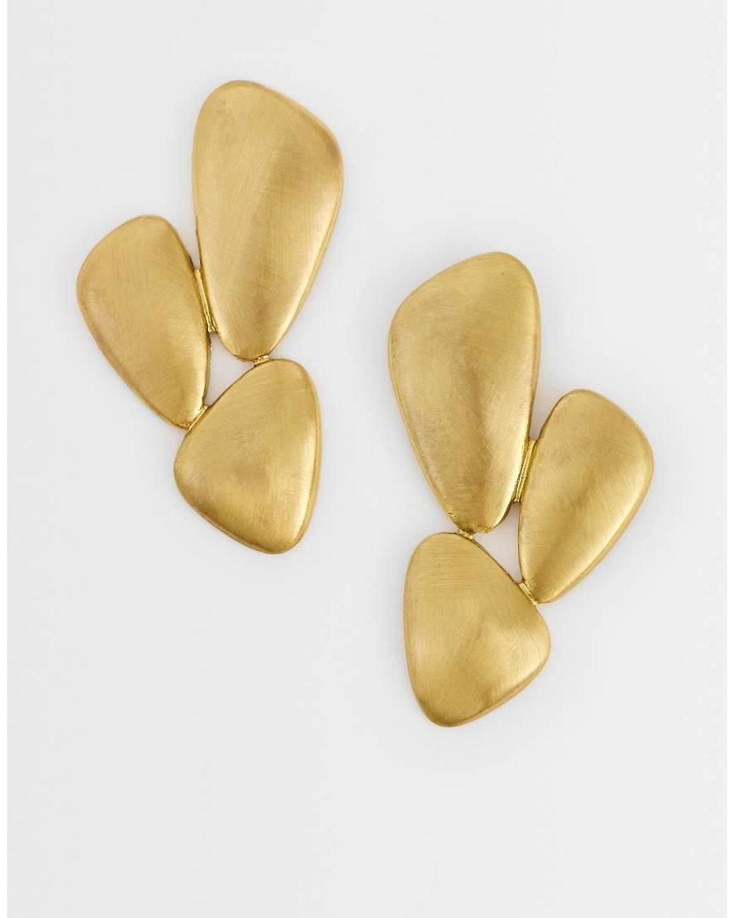 TOPSHOP Metallic Frankie Brushed Earring