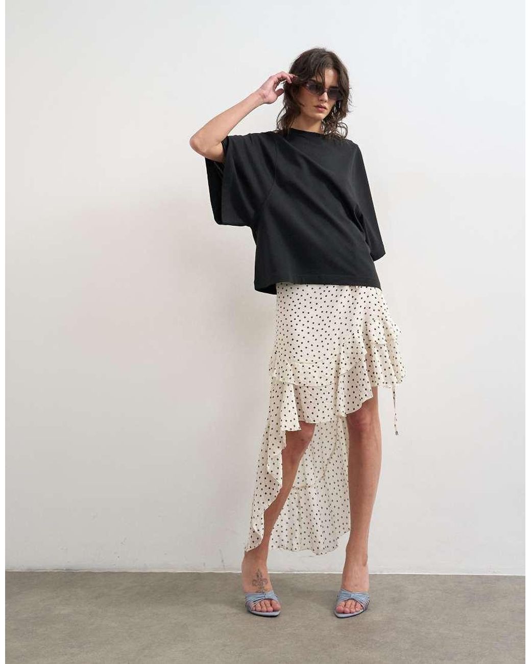 TOPSHOP Black Batwing T-shirt