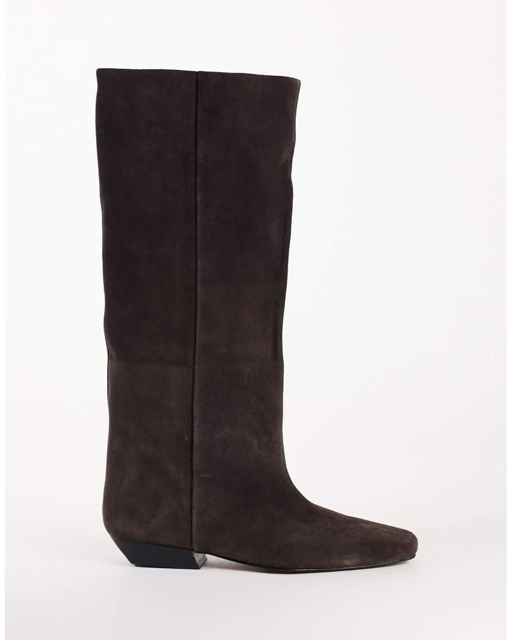 TOPSHOP Brown Pablo Real Leather Slim Western Boots
