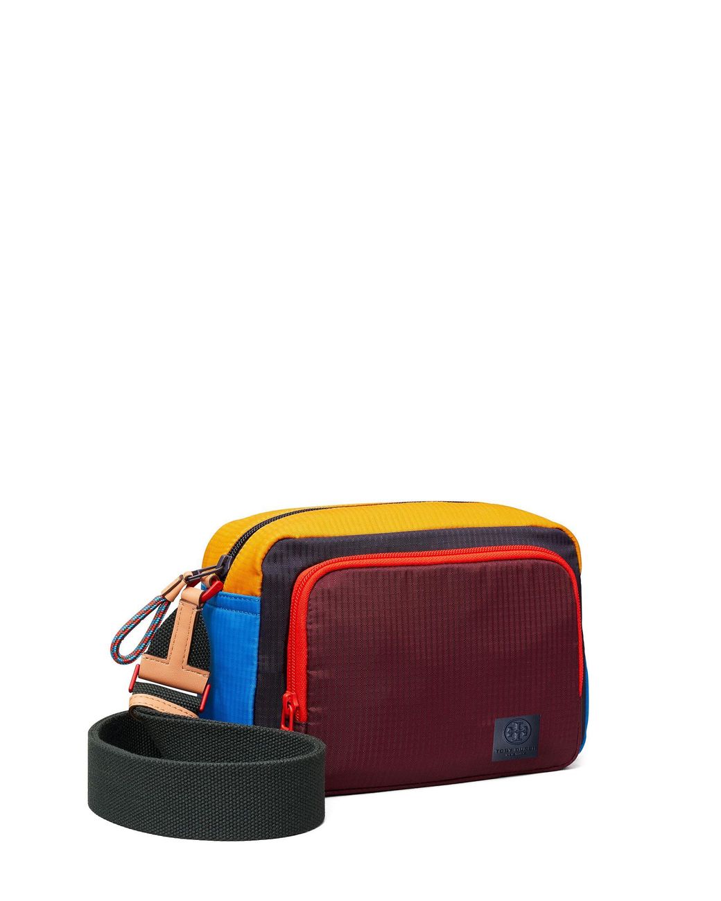 Tory Sport Synthetic Ripstop Nylon Colorblock Crossbody in Navy Blue