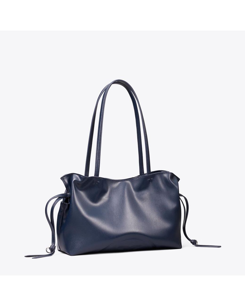 Tory Burch Blue Small Ella Natuura Drawstring Tote