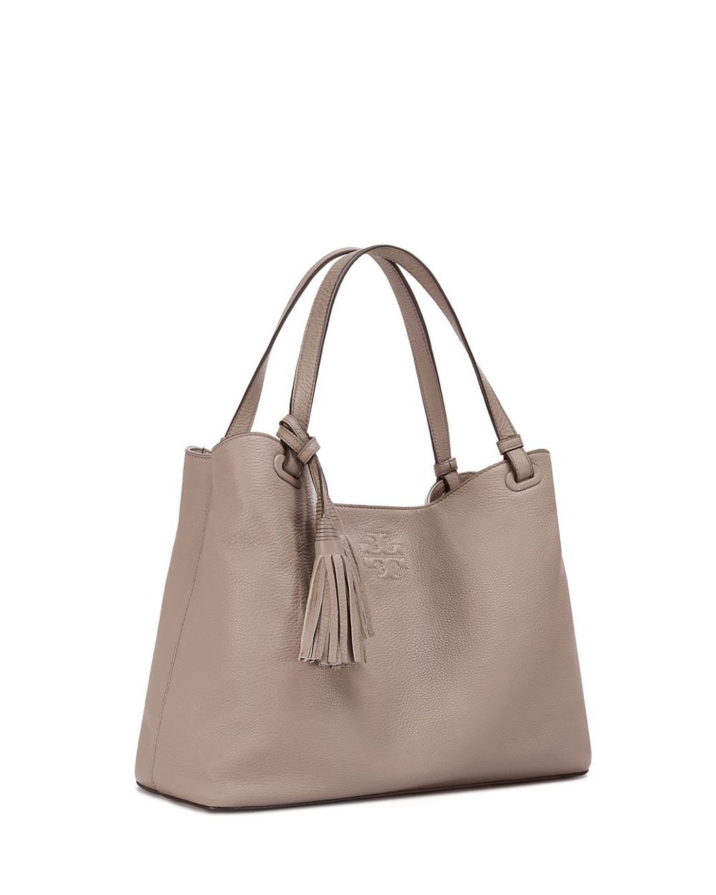 Tory Burch Thea Center-zip Tote in Gray | Lyst