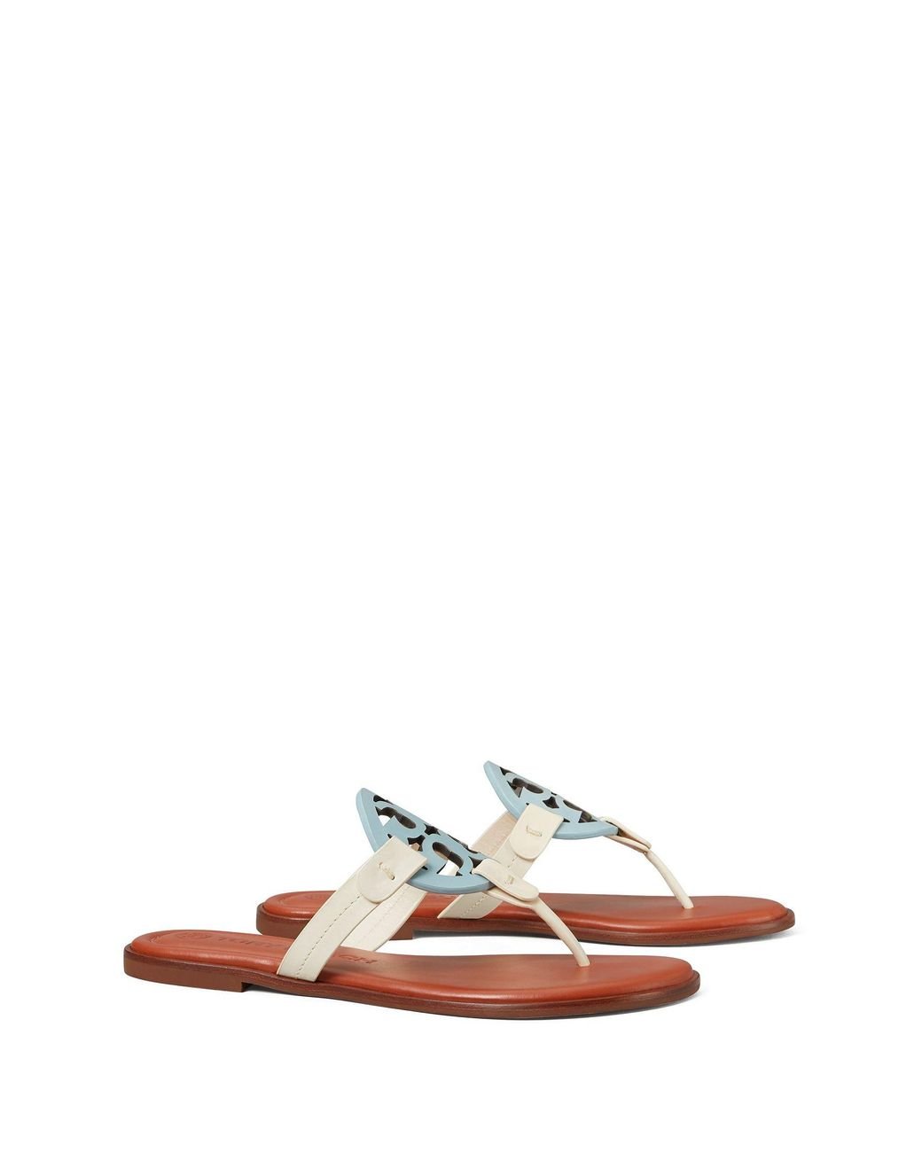 Tory Burch Miller Sandal, Leather, Extended Width | Lyst