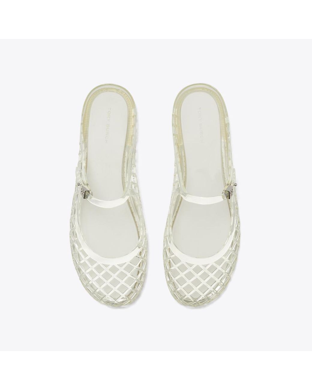 Tory Burch White Flat Shoes