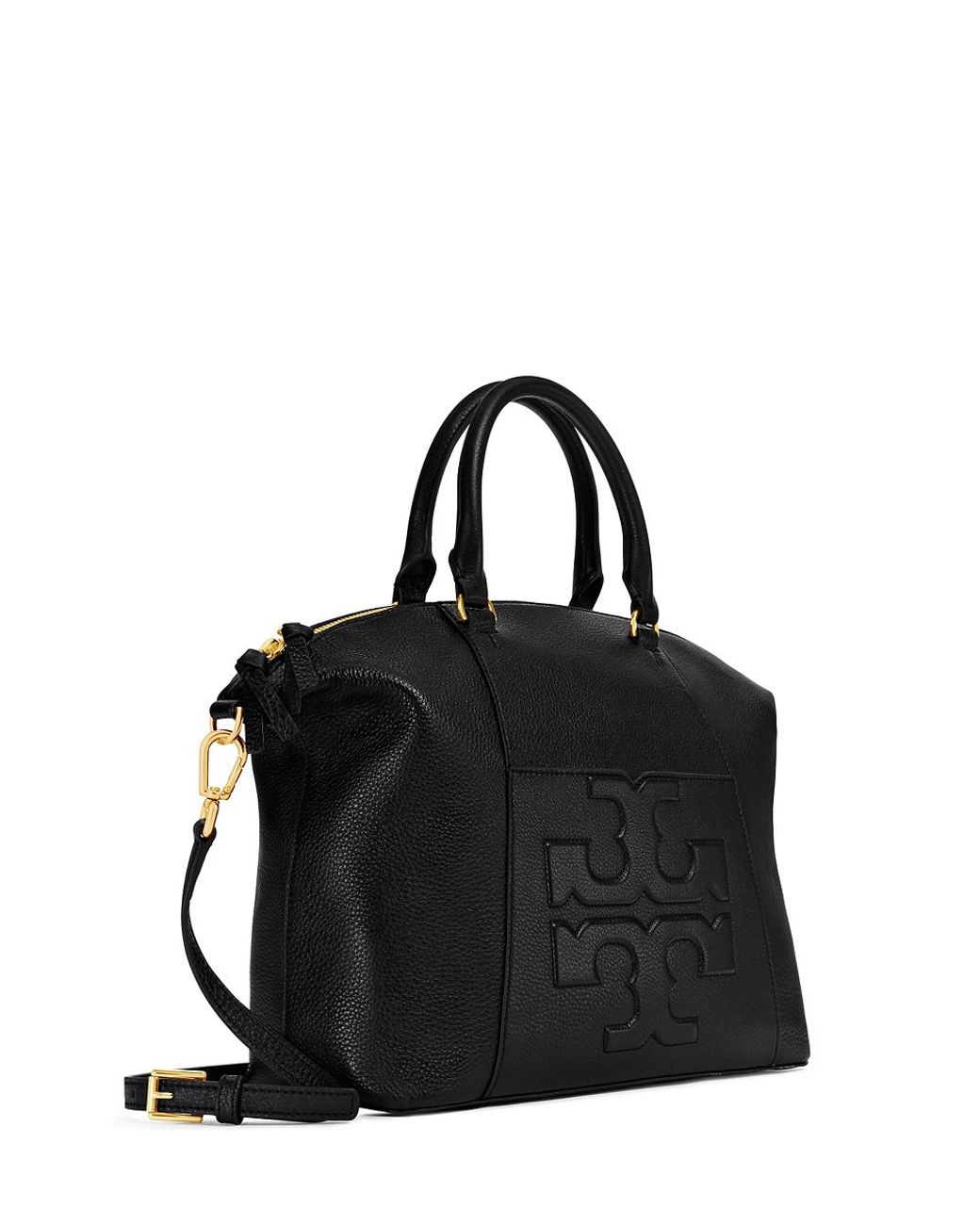 Tory Burch Bombe t Medium Slouchy Satchel in Black Lyst