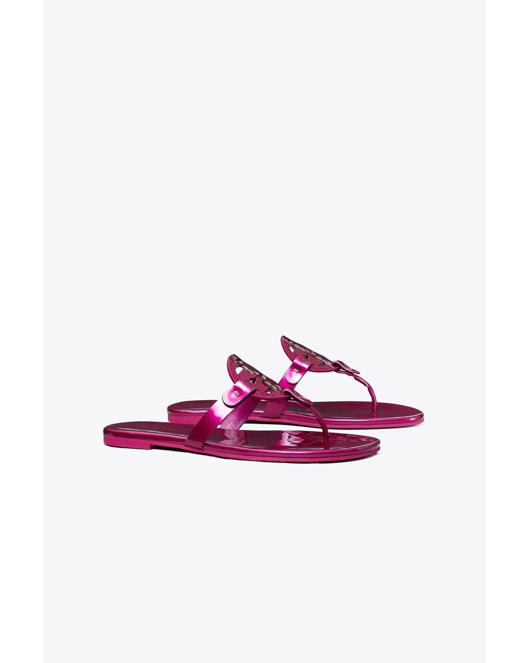 Tory Burch Miller Soft Patent Leather Sandal | Lyst