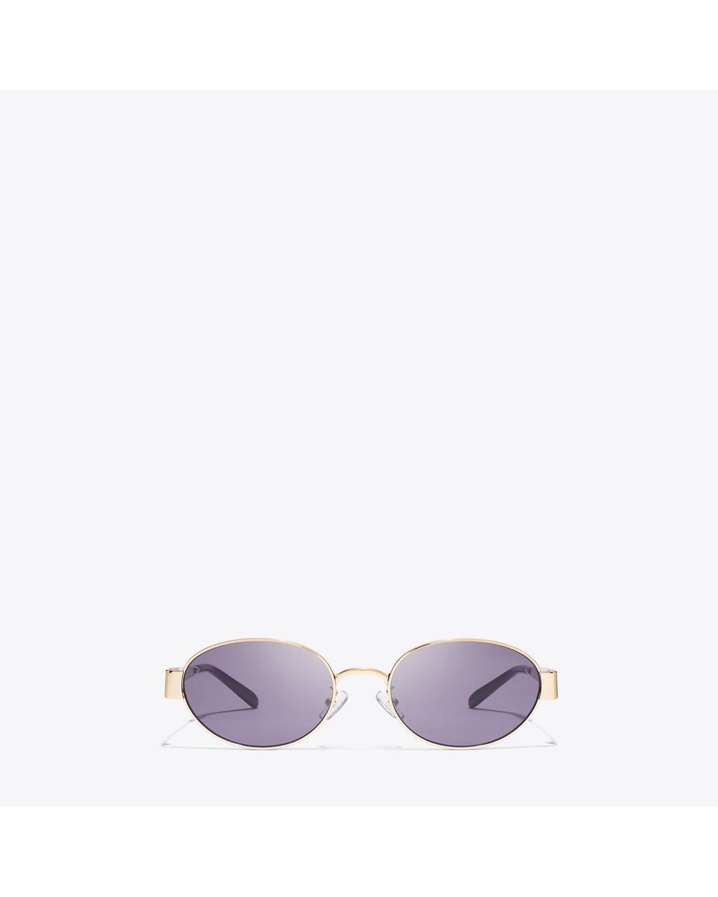 Tory Burch Purple Miller Metal Oval Sunglasses