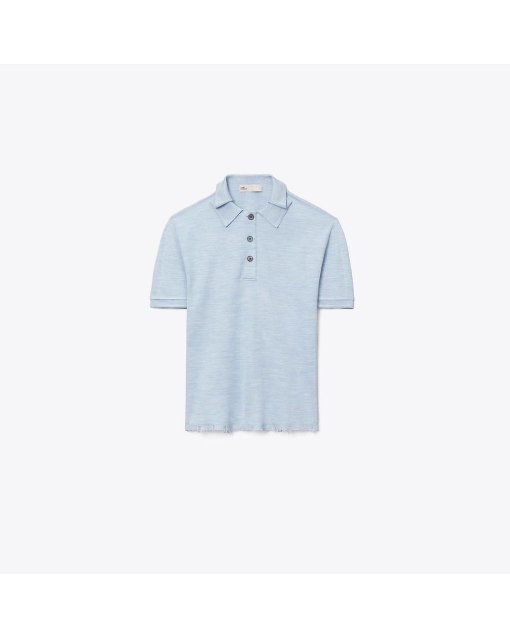 Tory Burch Blue Silk Polo