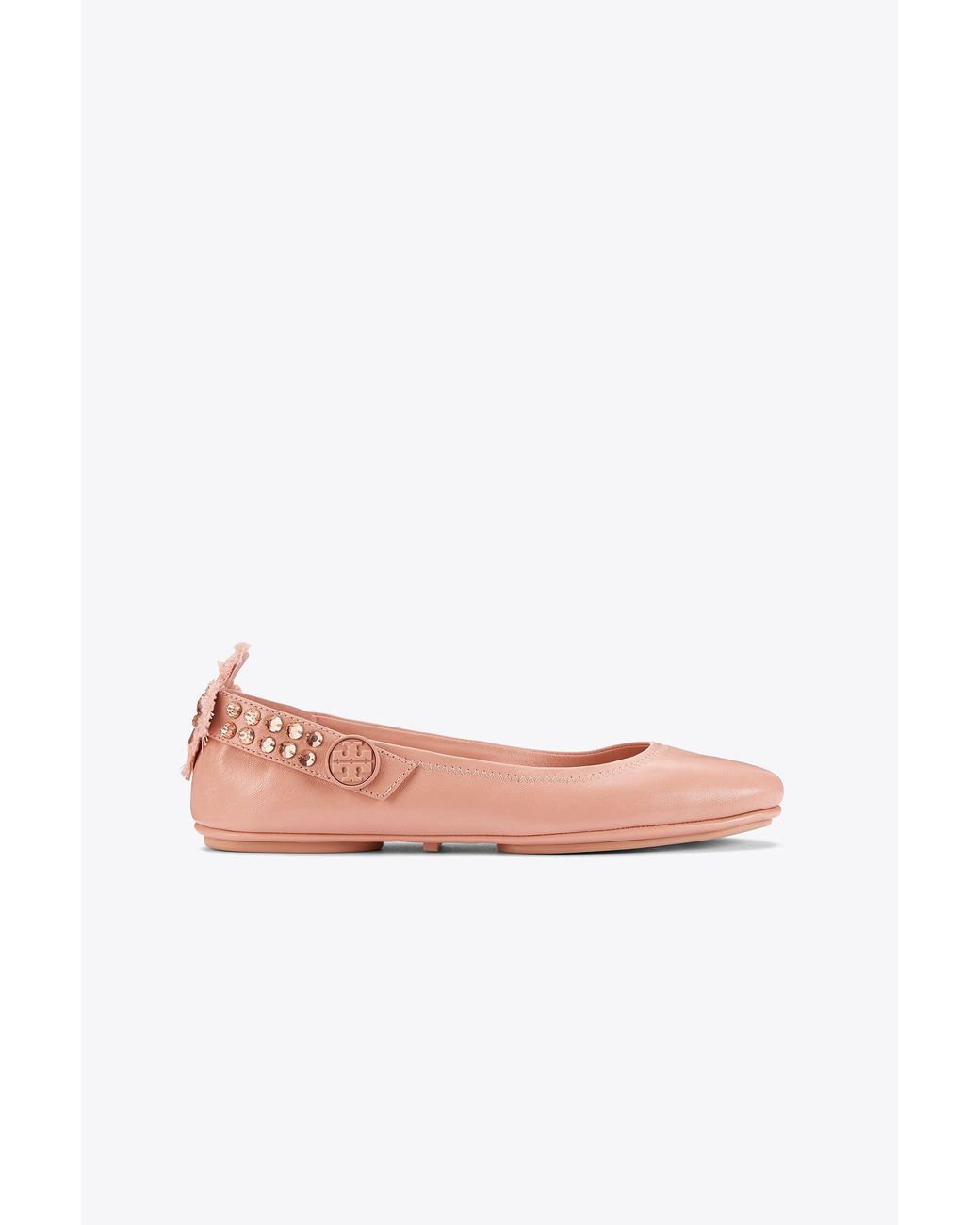 Tory Burch Minnie Embellished Two Way Ballet 653 Ballets in Pink Lyst