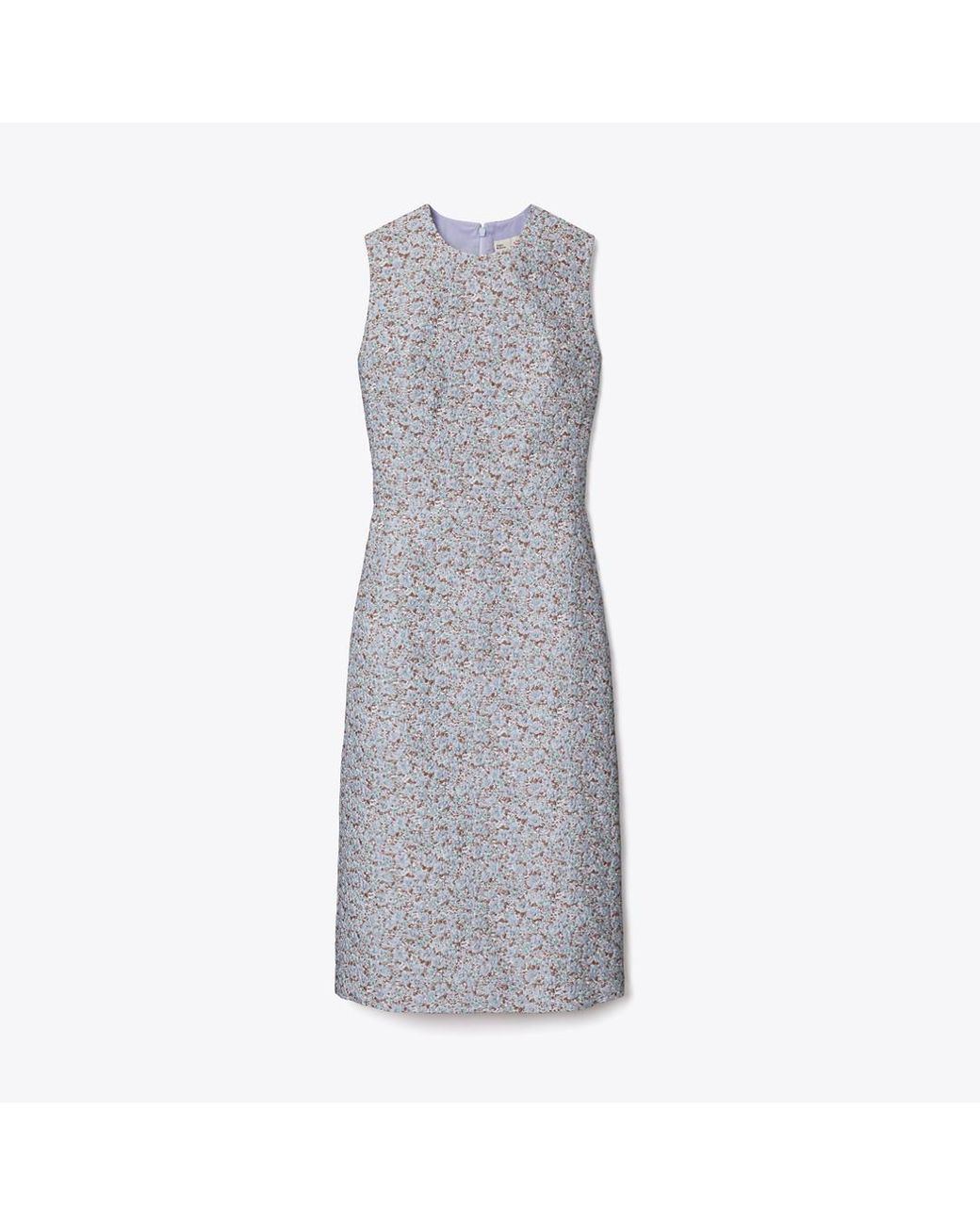 Tory Burch Gray Jacquard Dress