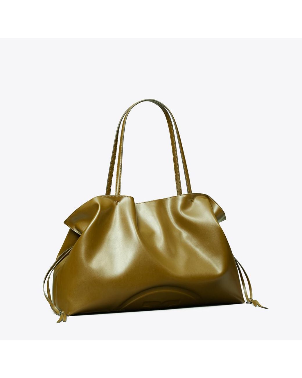 Tory Burch Green Ella Natuura Drawstring Tote