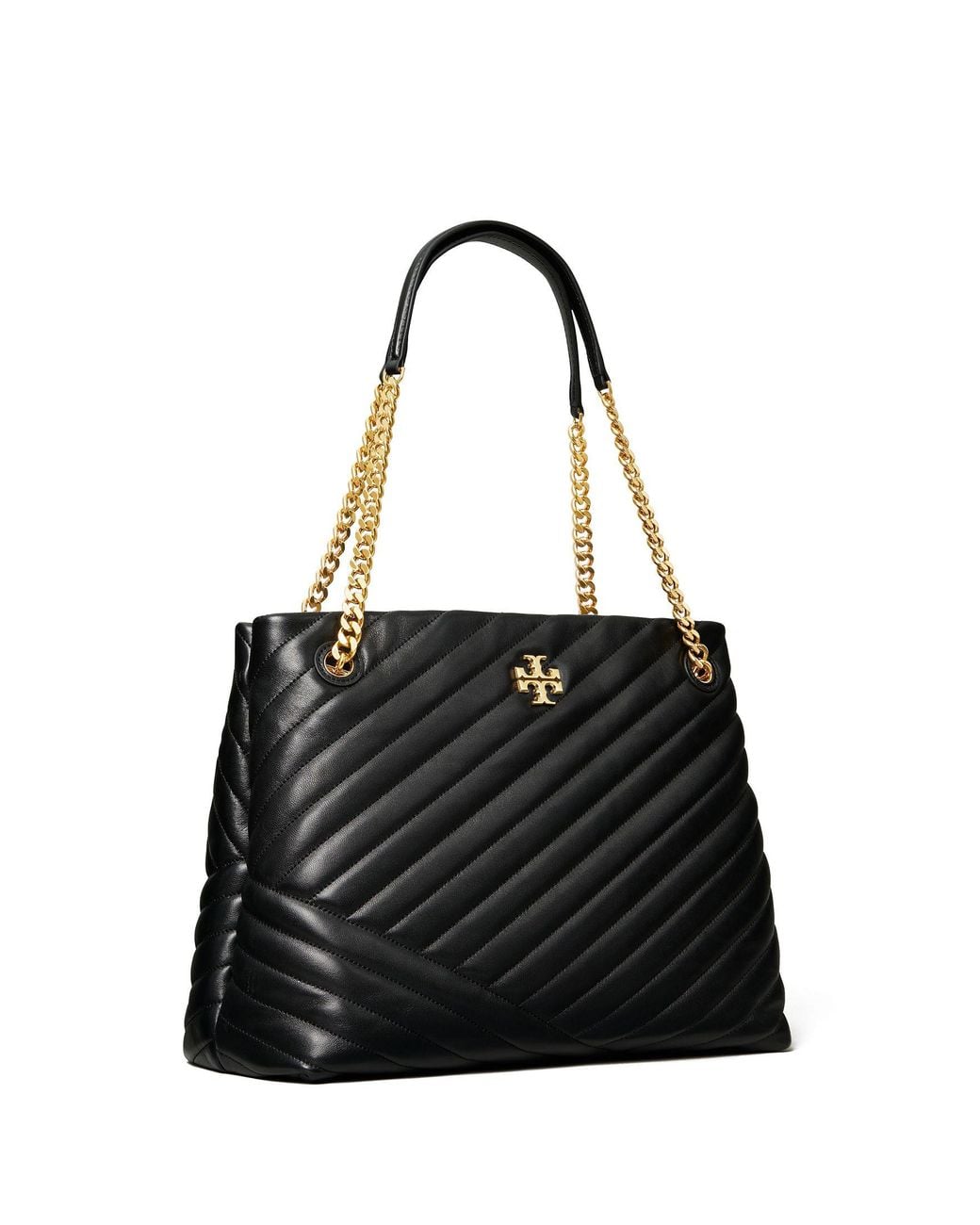 【新品】TORYBURCH KIRA CHEVRON 黒 NEW Tory Burch Kira Chevron Black Quilted Leather Chain Strap