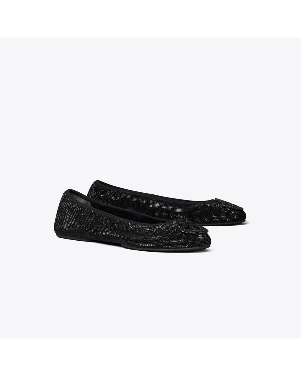 Tory Burch Black Reva Pavé Travel Ballet