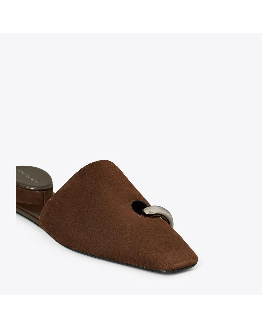 Tory Burch Brown Pierced Mule