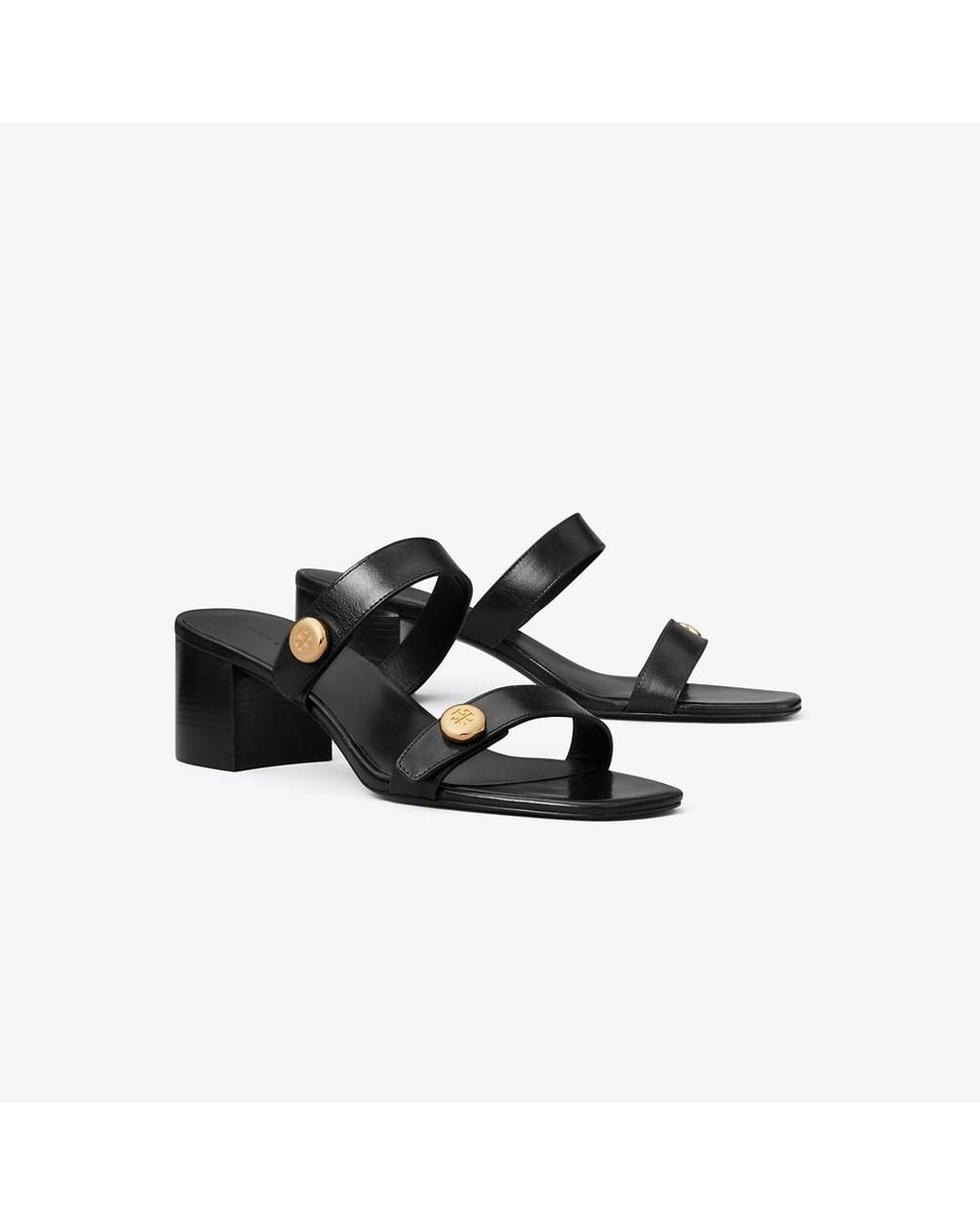 Tory Burch Black Romy Block-Heel Sandal