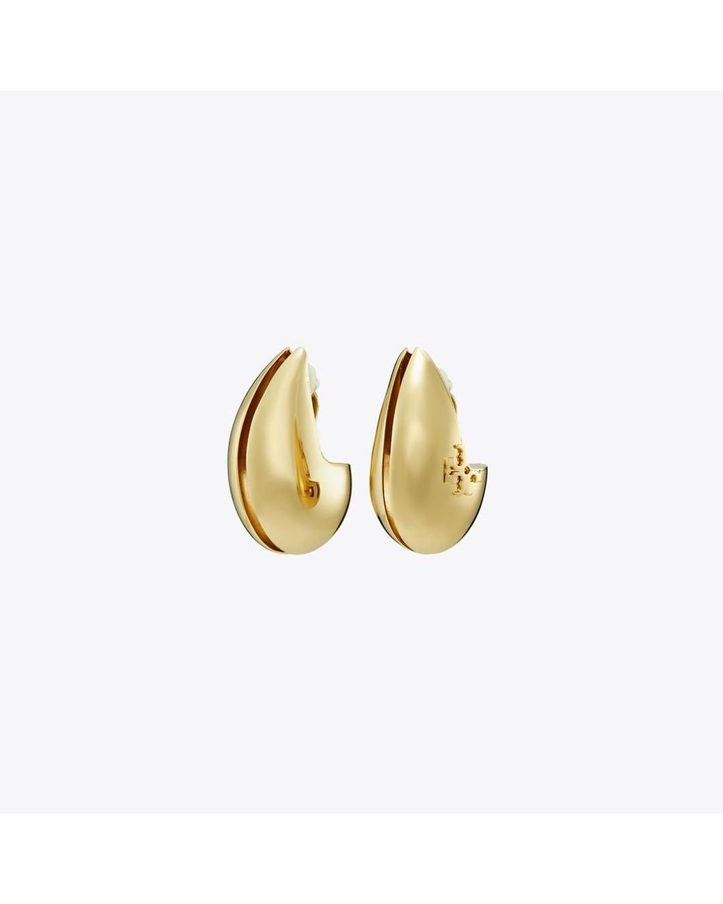 Tory Burch Metallic Wave Ohrclips