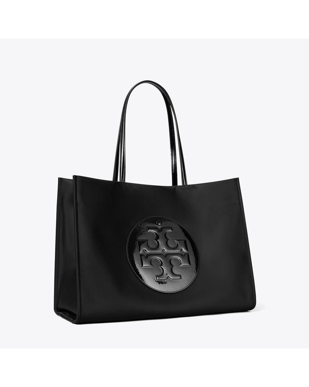 Tory Burch Black Ella Patent Tote