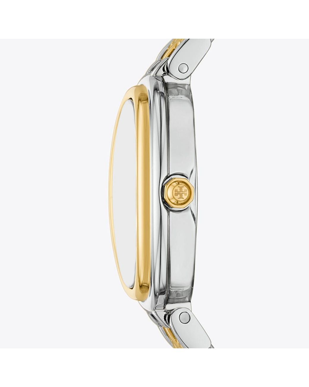Tory Burch Metallic Oval Watch, One Size