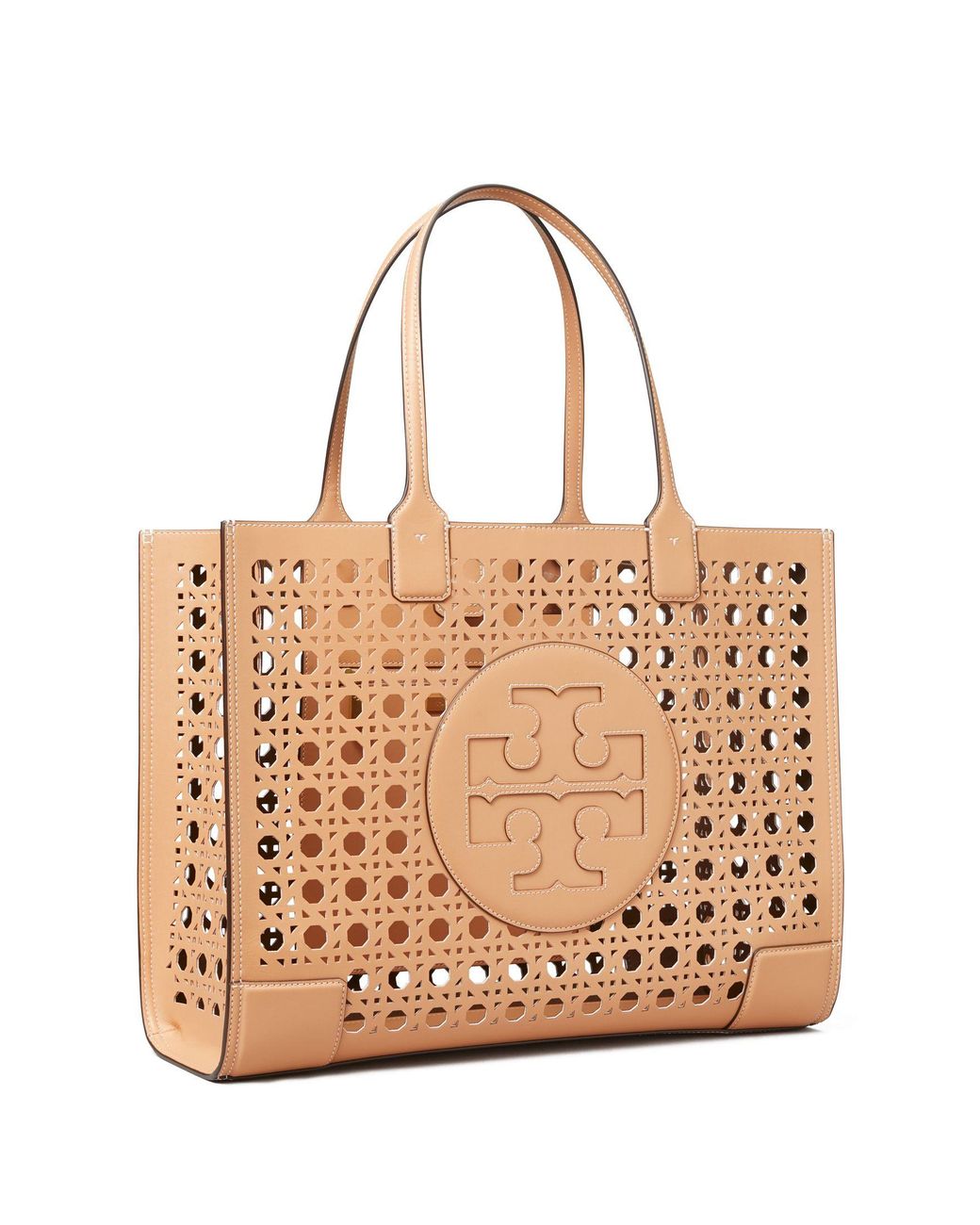 Tory Burch Ella Basketweave Tote Bag in Natural Lyst