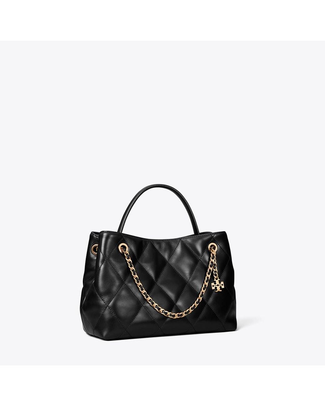 Tory Burch Black Small Fleming Carryall