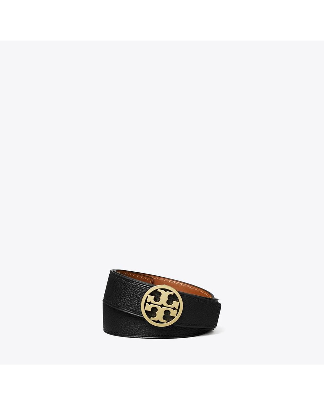 Tory Burch Black 1.5" Miller Reversible Belt