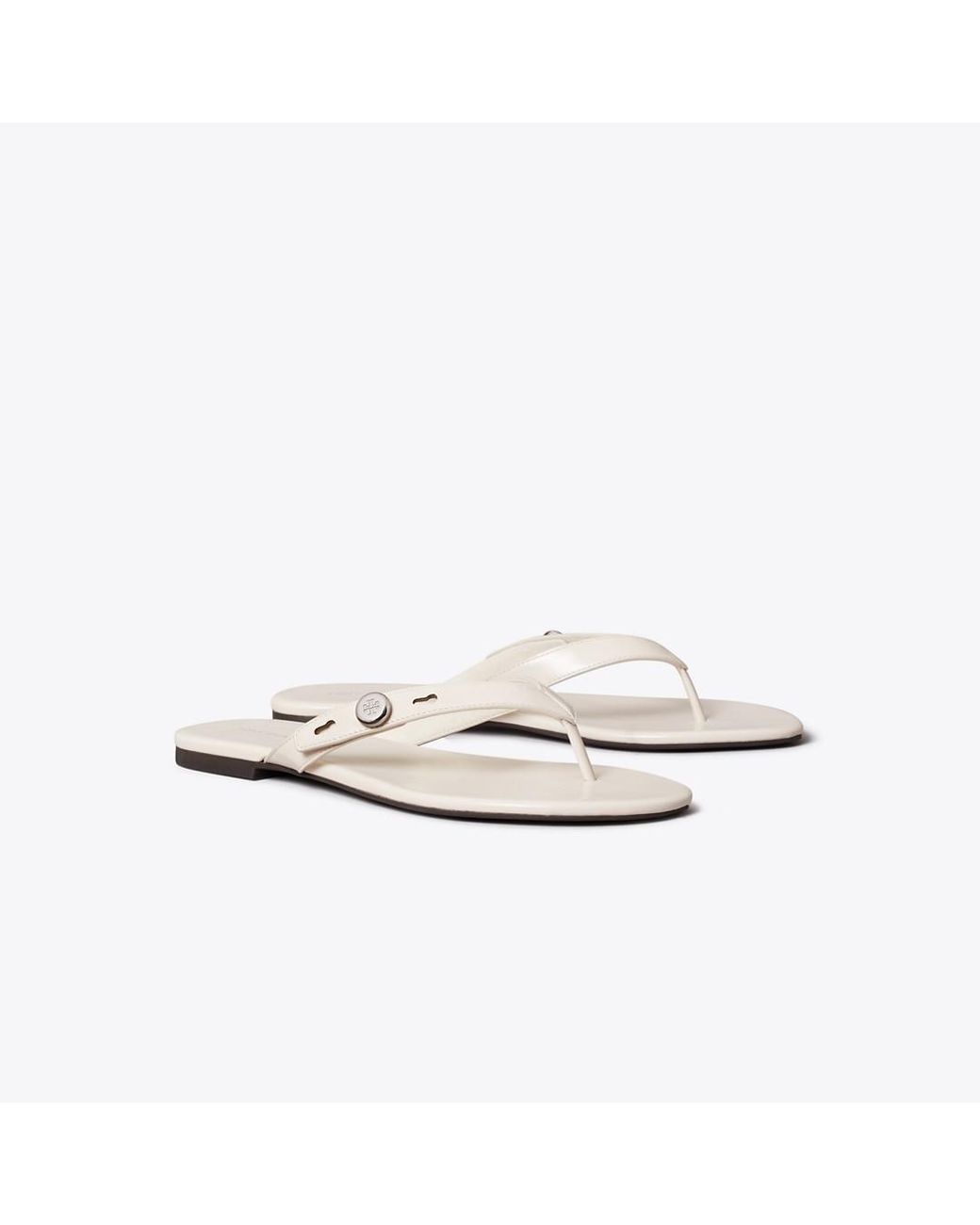 Tory Burch White Romy Flip-Flop