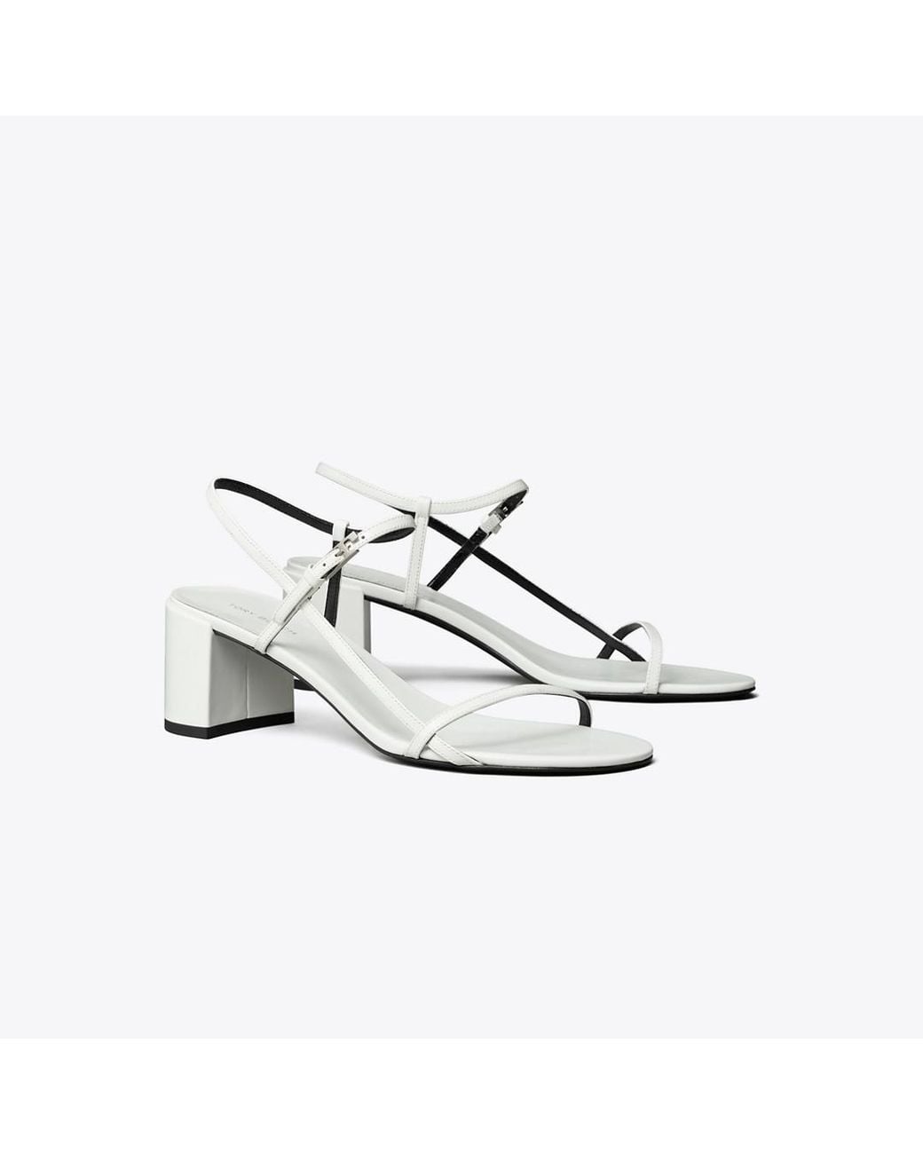 Tory Burch White Gigi Heeled Sandal