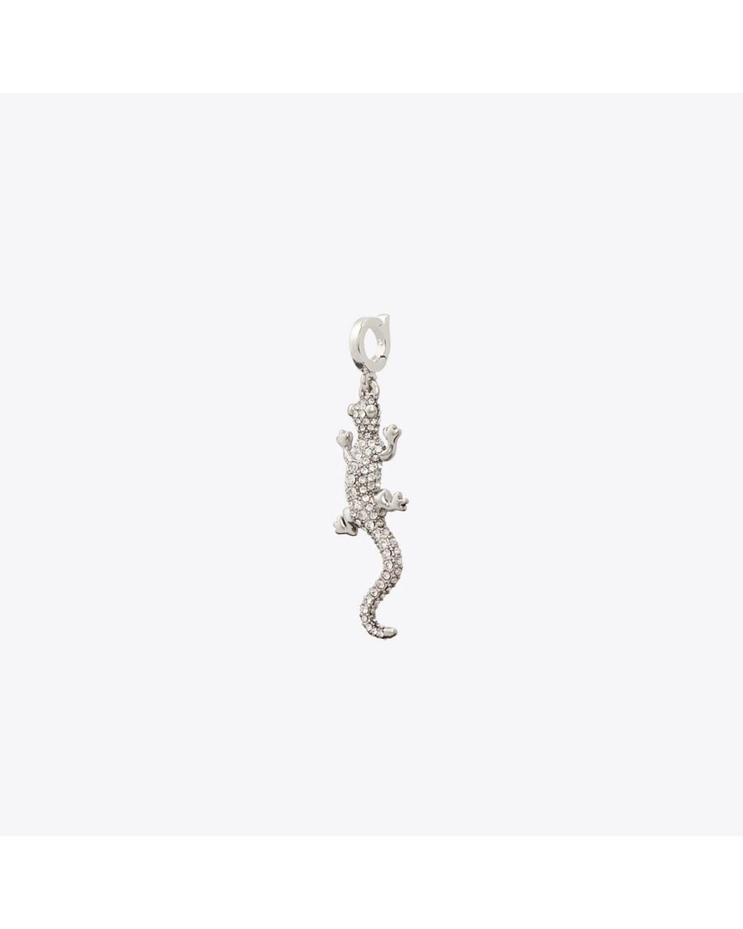 Tory Burch White Curiosity Salamander Charm