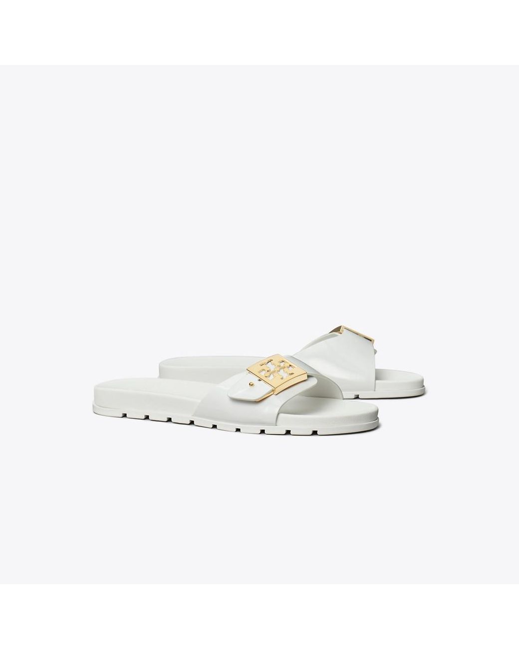 Tory Burch White Mellow Slide