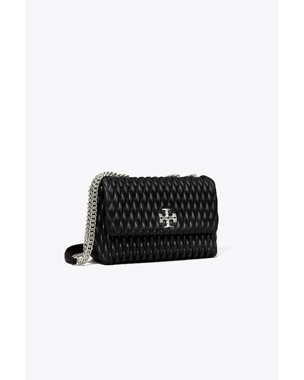 Tory Burch Small Kira Ruched Convertible Shoulder Bag in Black Lyst