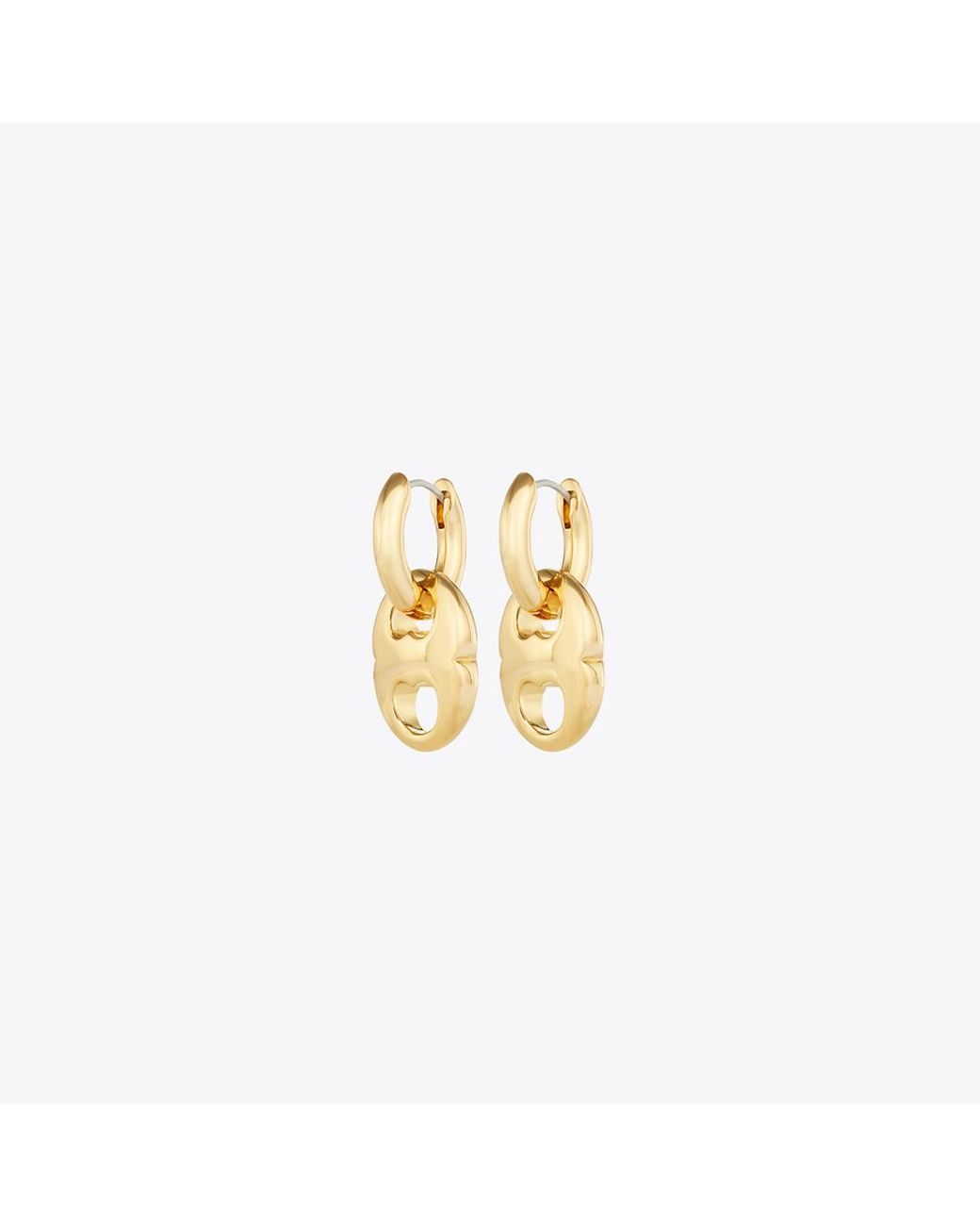 Tory Burch Metallic Gemini Link Small Hoop Earrings