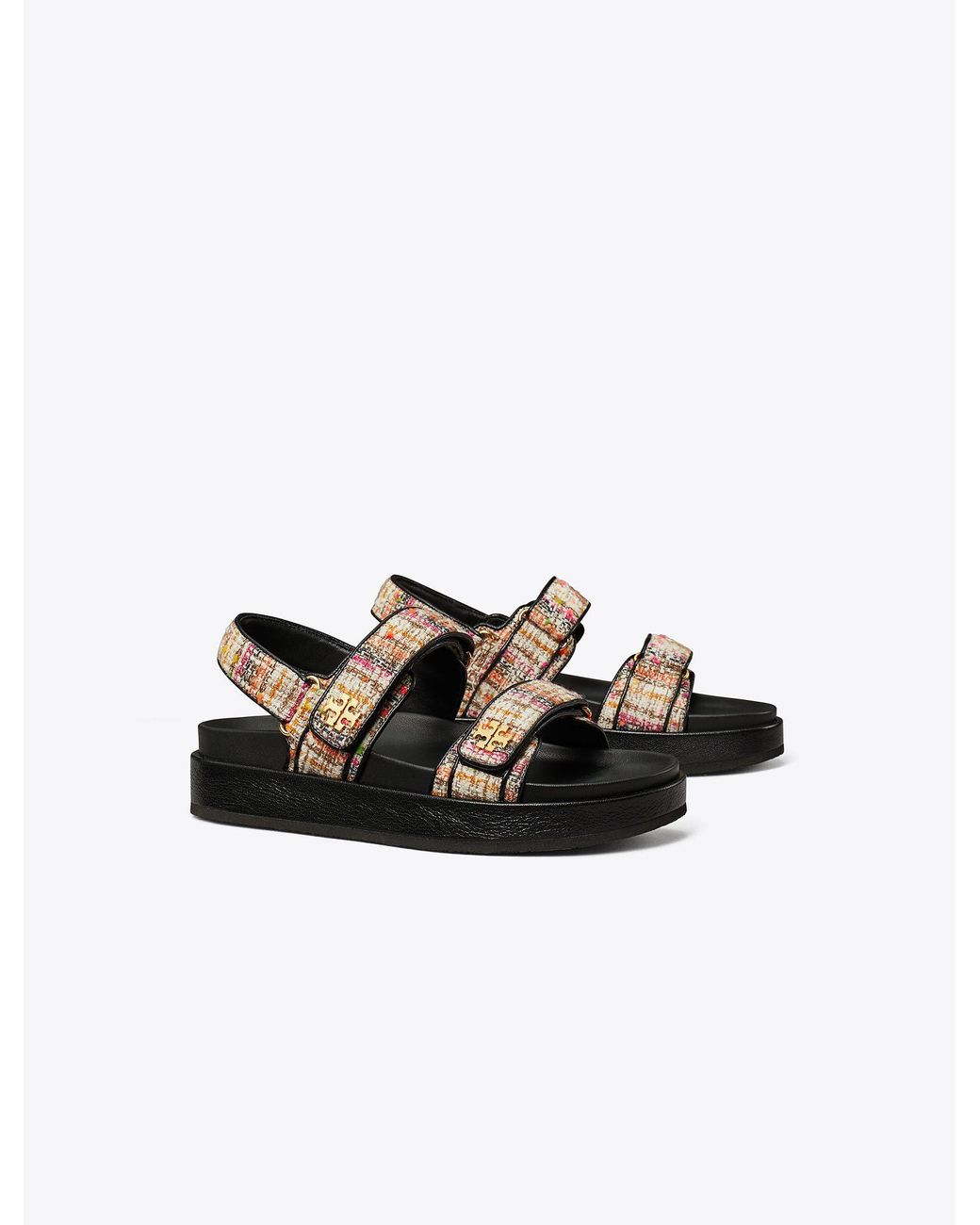 Tory Burch Kira 45mm Tweed Sandals - Farfetch