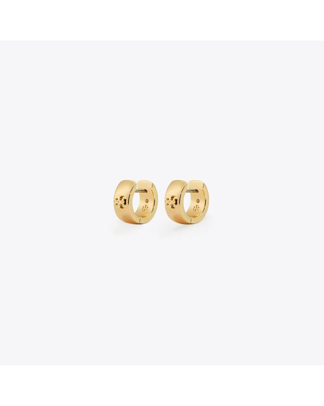 Tory Burch Metallic Icon Huggie Earrings