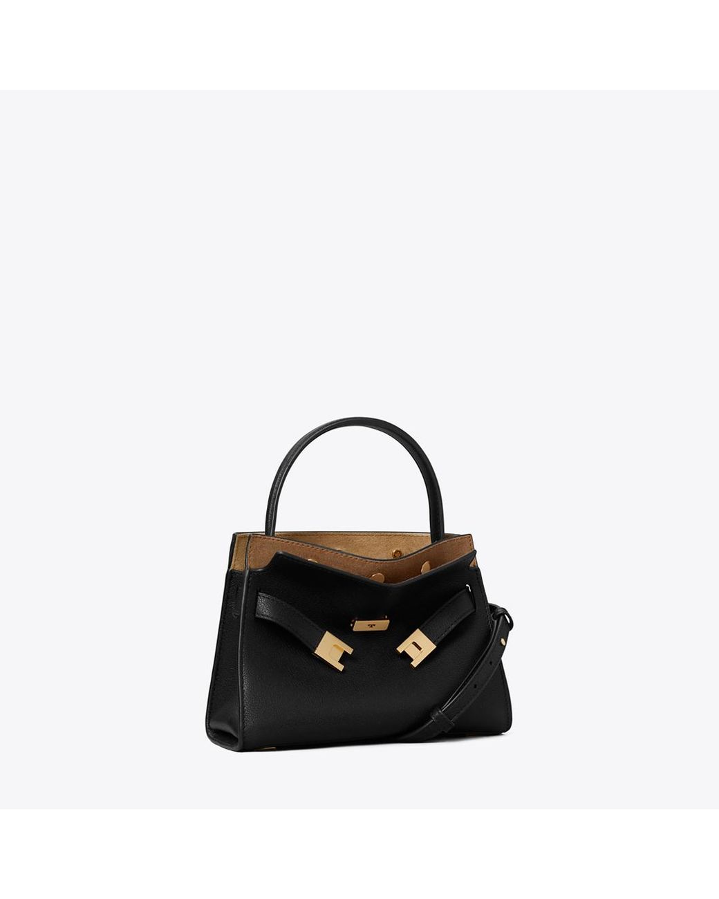 Tory Burch Black Petite Lee Radziwill Double Bag