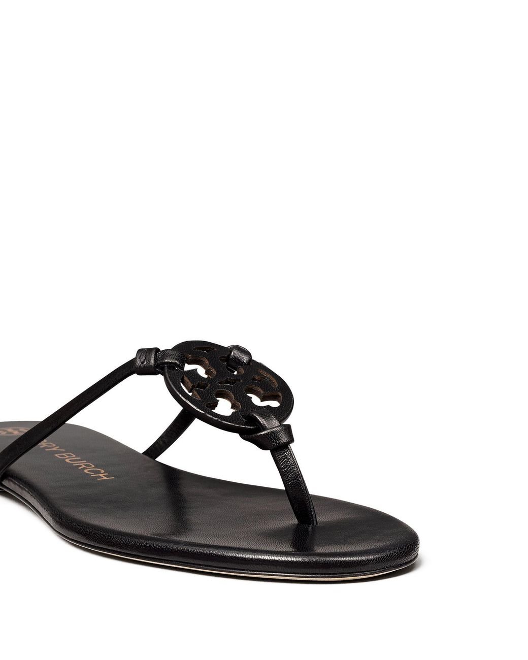 Tory Burch Miller Knotted Sandal in Black | Lyst