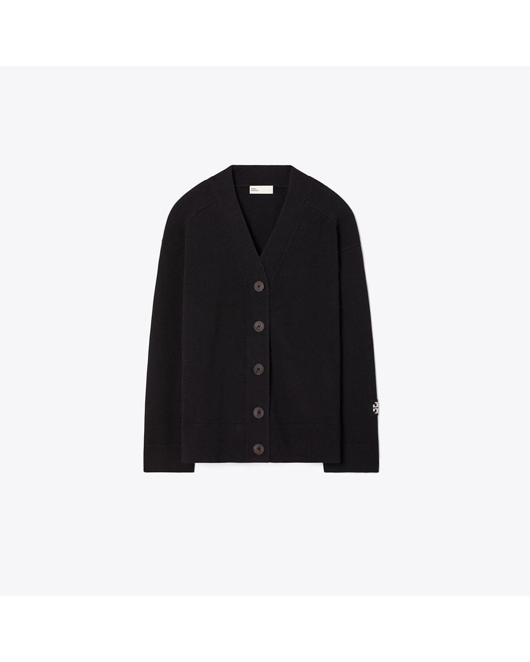 Tory Burch Black Wool Cardigan