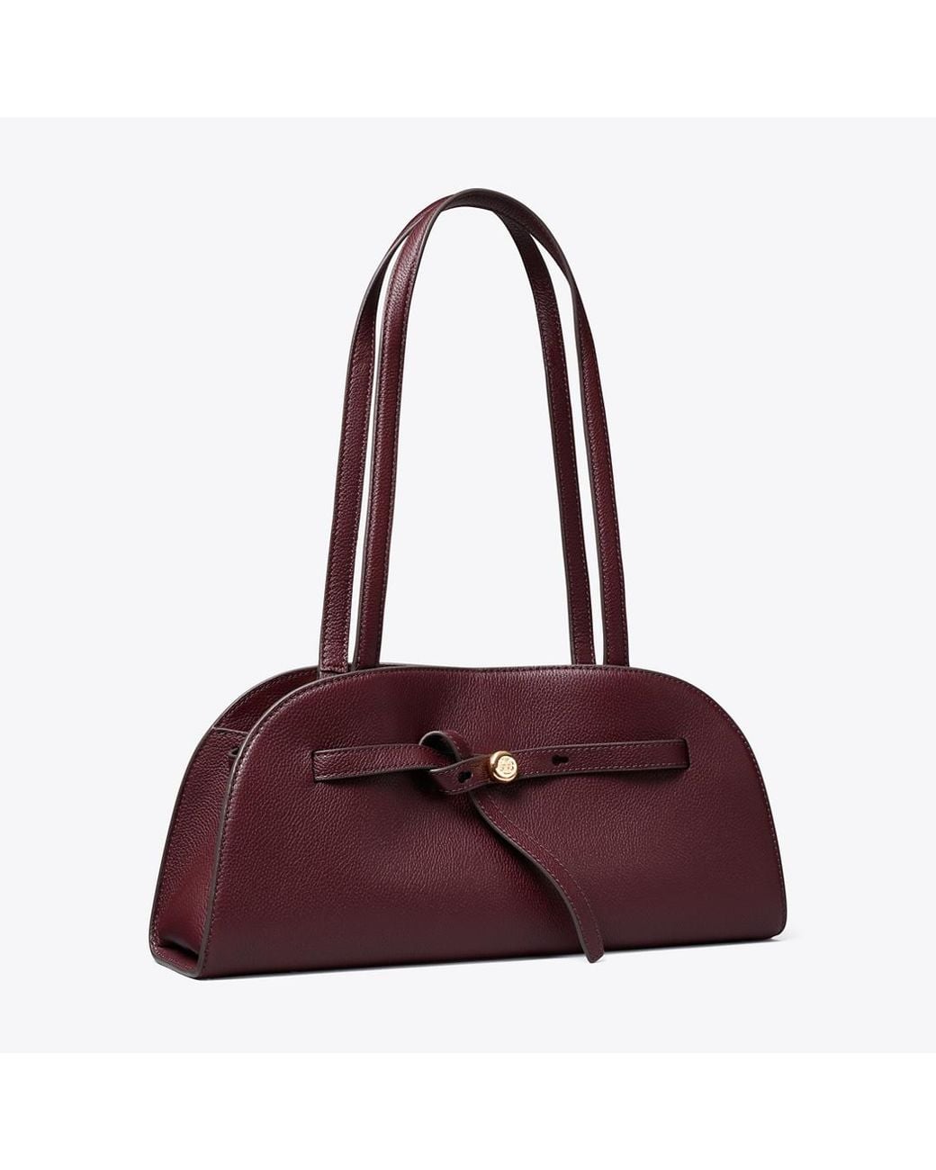 Tory Burch Purple Romy East-West Bauletto