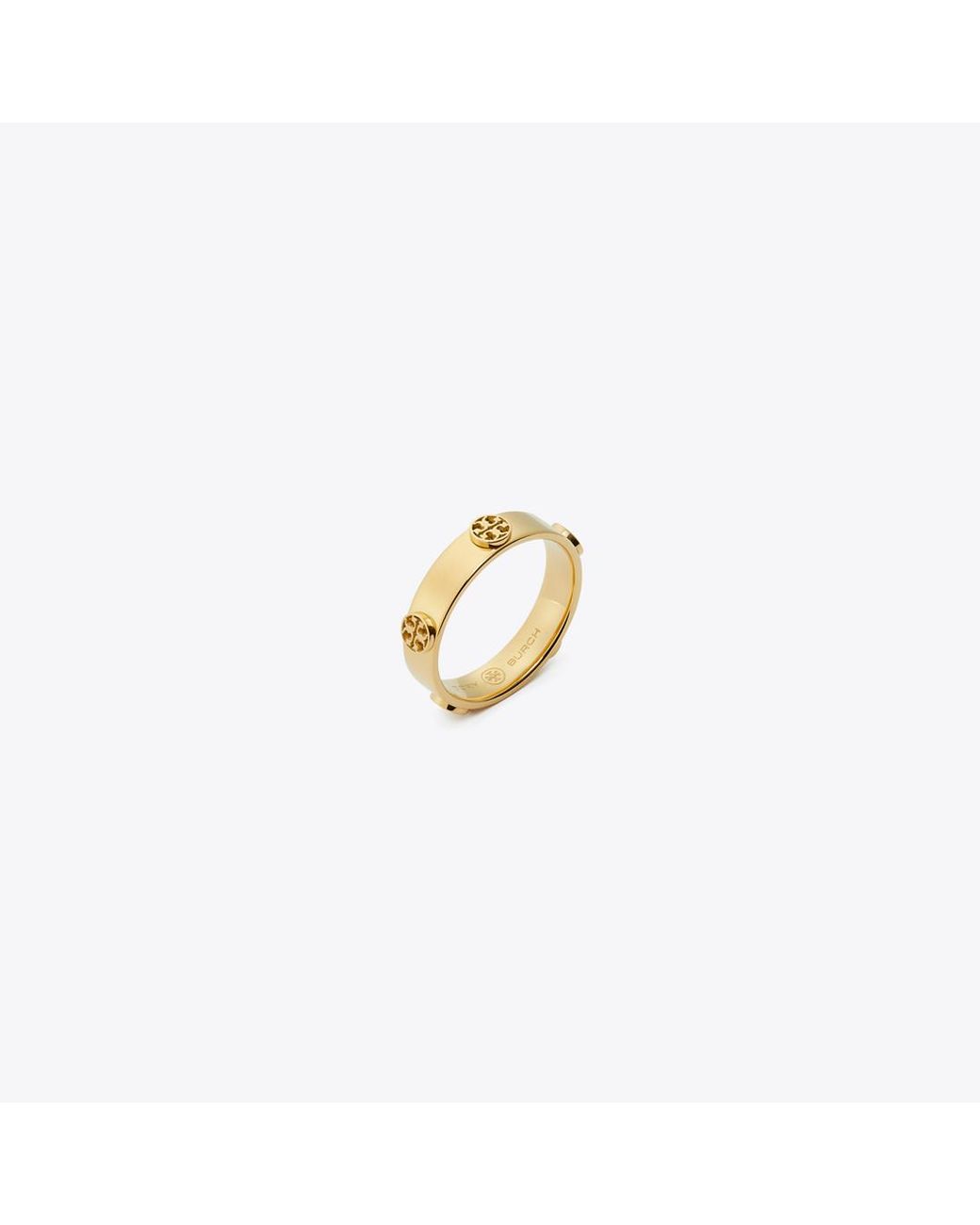 Tory Burch Metallic Miller 18k Gold-plated Stud Ring