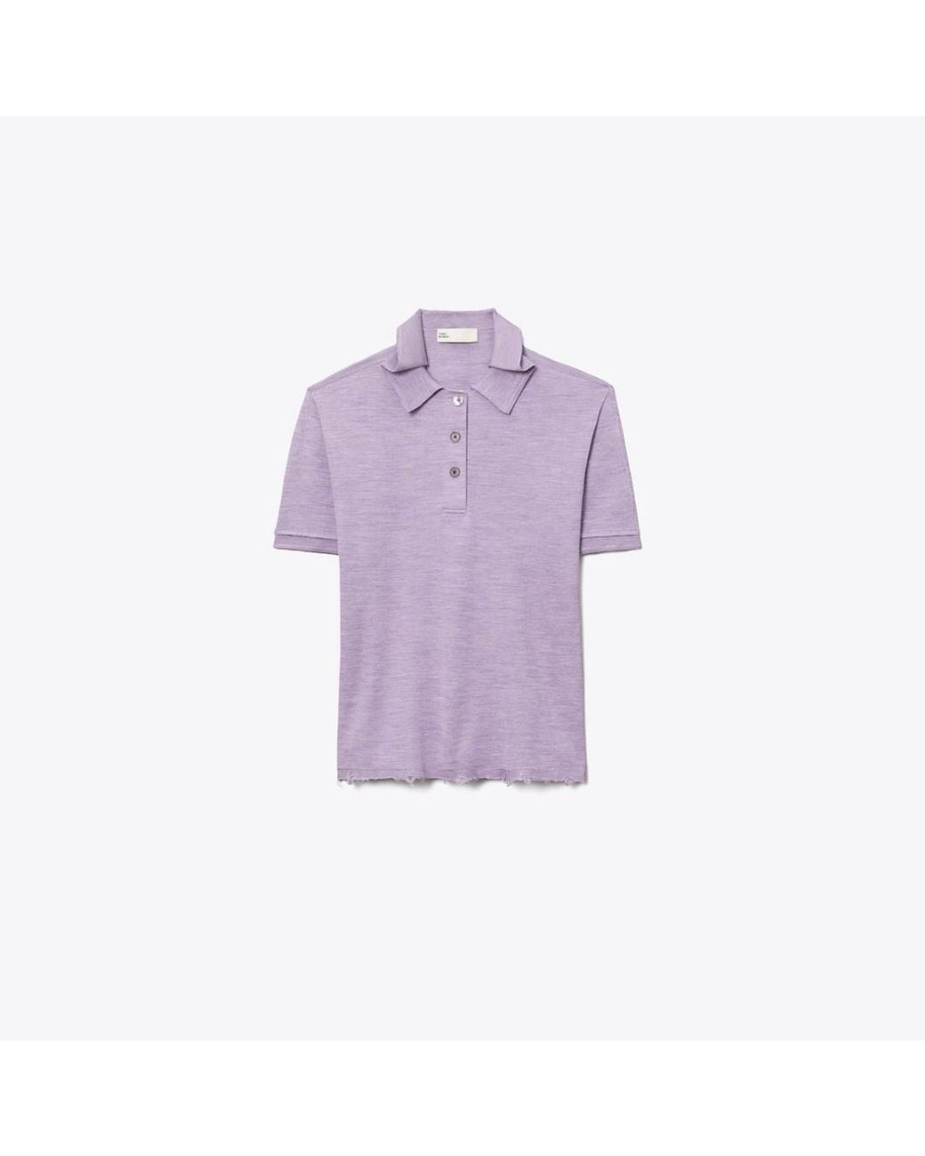 Tory Burch Purple Silk Polo