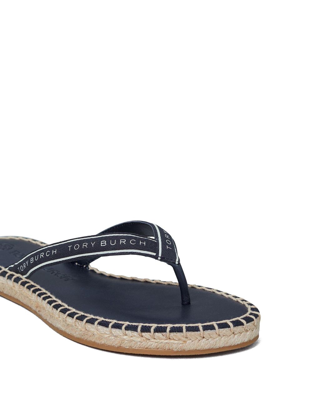 Tory Burch Tory Ribbon Thong Espadrille in Blue - Lyst